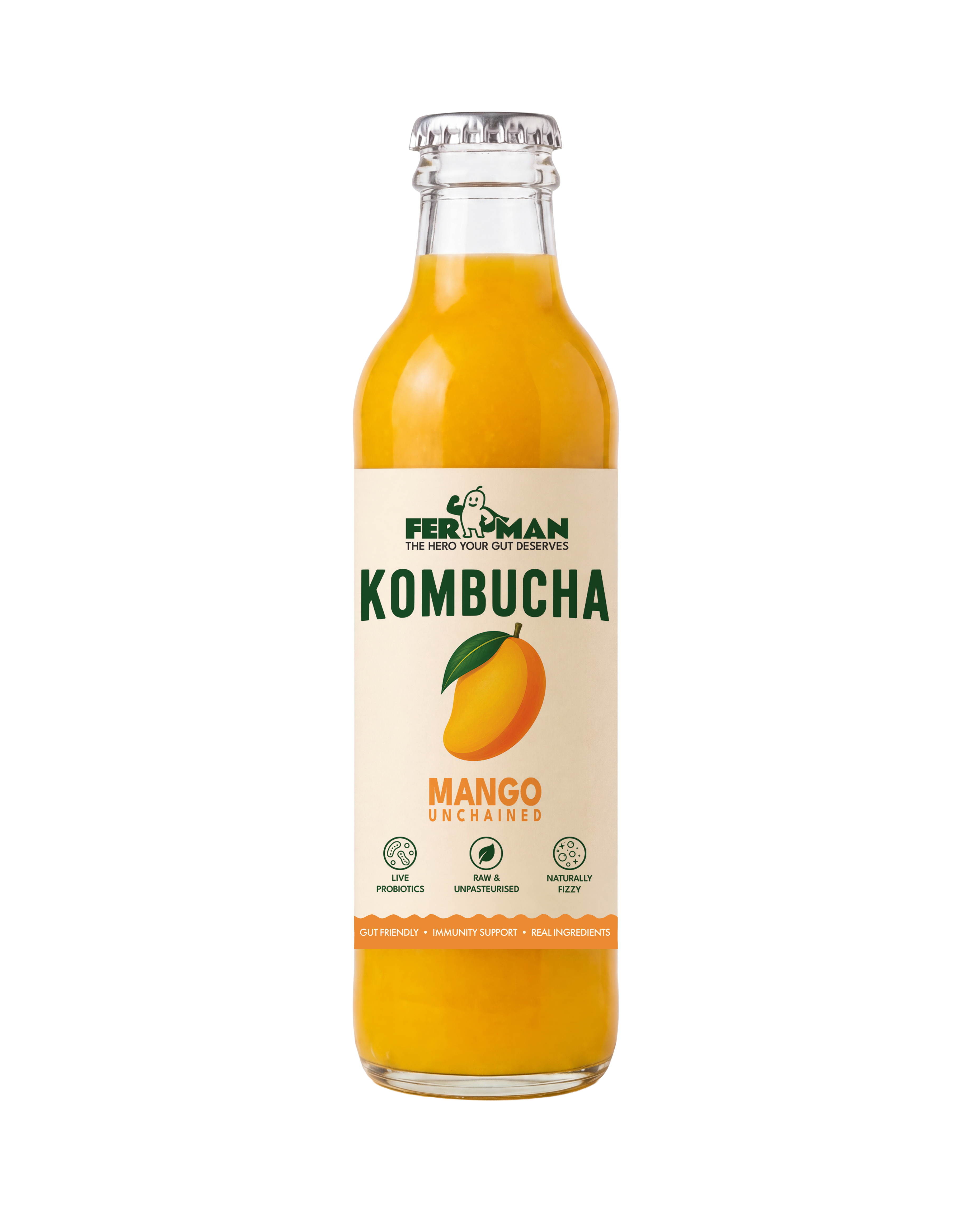 Mango Unchained Kombucha